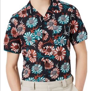 Topman Sunflower Print Shirt